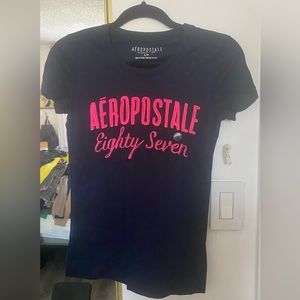 Blue & Pink Print Aeropostale Shirt - Small